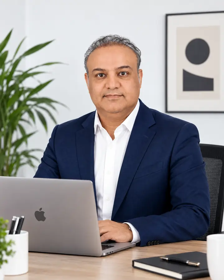 Behnam Dehghan at his desk, digital marketer, SEO specialist and web developer in Vancouver