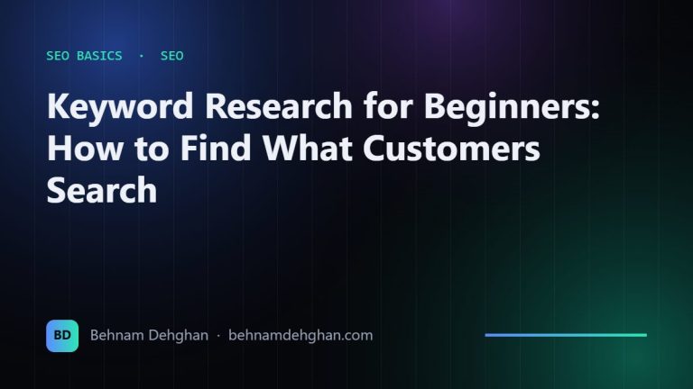 Keyword Research for Beginners: How to Find What Customers Search